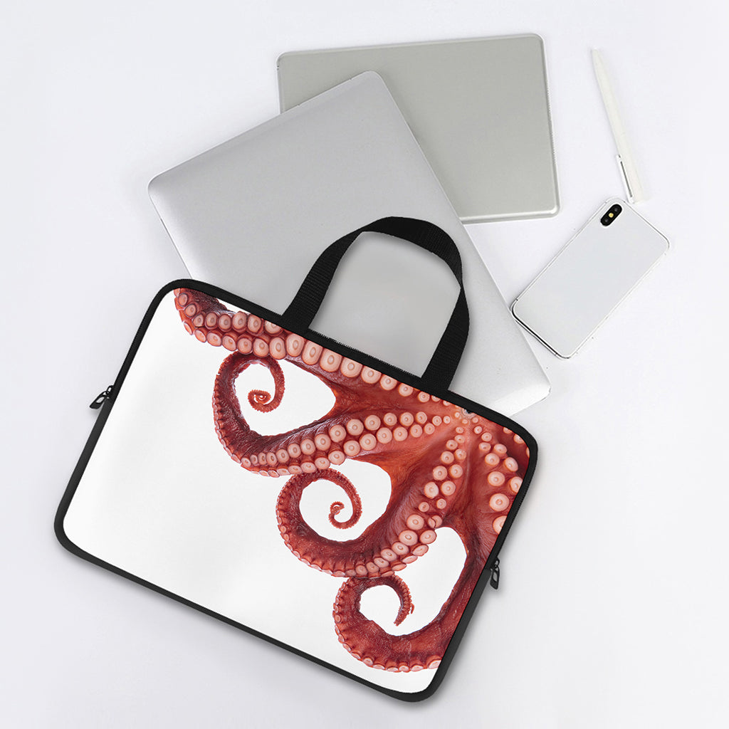 Tentacles Of Octopus Print Laptop Sleeve With Handle