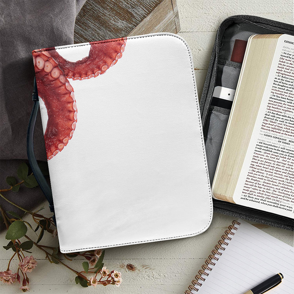 Tentacles Of Octopus Print Leather Bible Cover