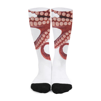 Tentacles Of Octopus Print Long Socks