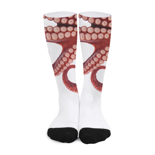 Tentacles Of Octopus Print Long Socks