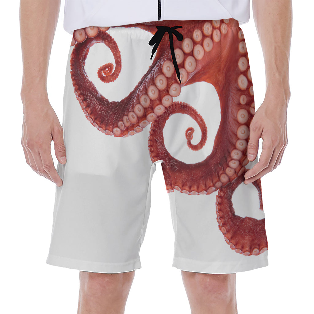 Tentacles Of Octopus Print Men's Beach Shorts