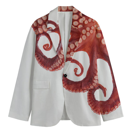 Tentacles Of Octopus Print Men's Blazer