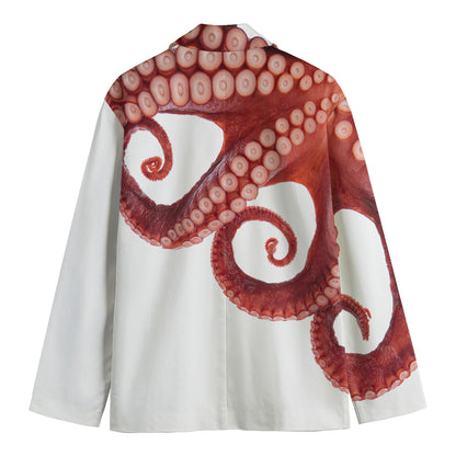 Tentacles Of Octopus Print Men's Blazer