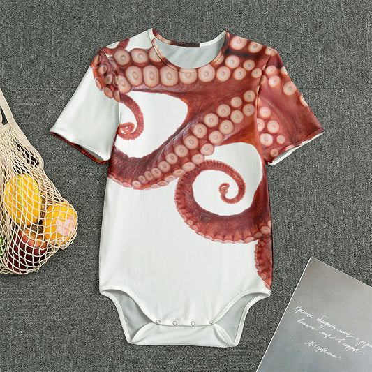 Tentacles Of Octopus Print Men's Bodysuit