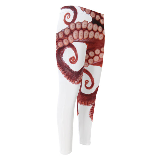 Tentacles Of Octopus Print Men's Compression Pants