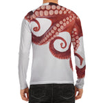Tentacles Of Octopus Print Men's Long Sleeve Rash Guard