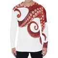 Tentacles Of Octopus Print Men's Long Sleeve T-Shirt