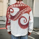 Tentacles Of Octopus Print Men's Shirt Jacket