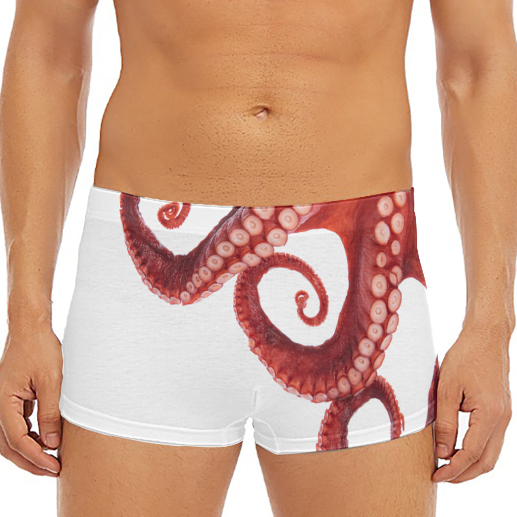 Tentacles Of Octopus Print Men's Short Boxer Briefs