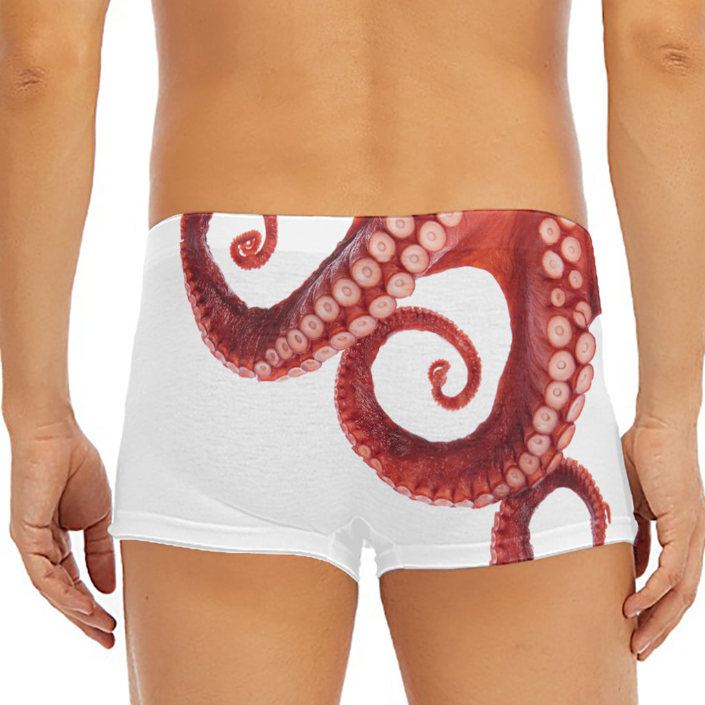 Tentacles Of Octopus Print Men's Short Boxer Briefs