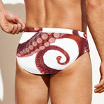 Tentacles Of Octopus Print Men's Swim Briefs