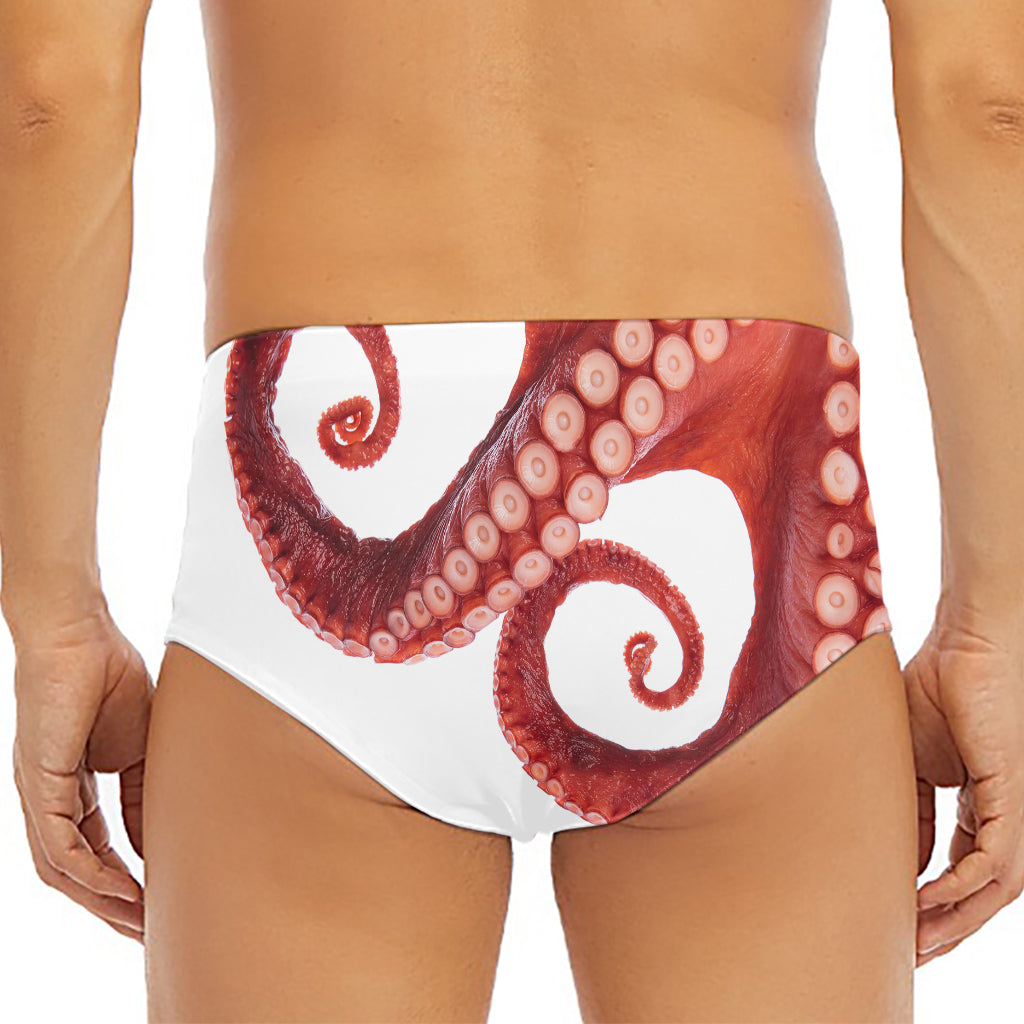 Tentacles Of Octopus Print Men's Triangle Swim Briefs