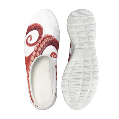Tentacles Of Octopus Print Mesh Casual Shoes