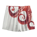 Tentacles Of Octopus Print Mesh Shorts