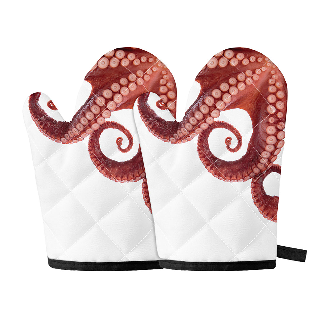 Tentacles Of Octopus Print Oven Mitts