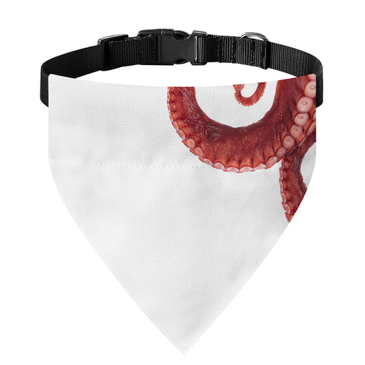 Tentacles Of Octopus Print Over The Collar Dog Bandana