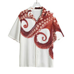 Tentacles Of Octopus Print Rayon Hawaiian Shirt