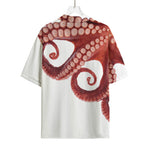 Tentacles Of Octopus Print Rayon Hawaiian Shirt