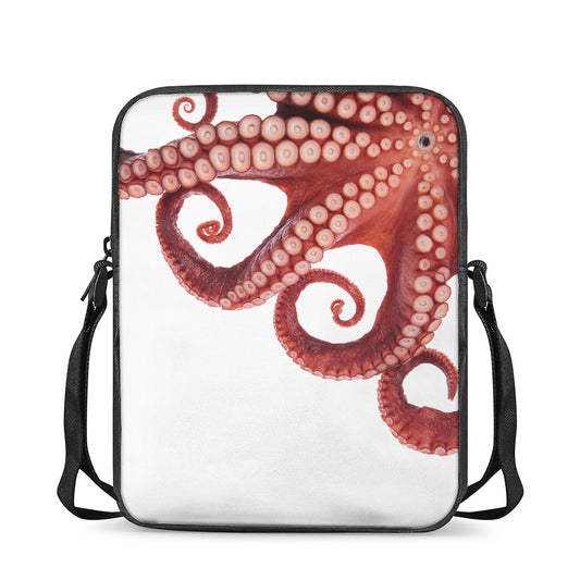 Tentacles Of Octopus Print Rectangular Crossbody Bag