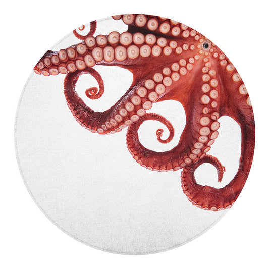 Tentacles Of Octopus Print Round Blanket