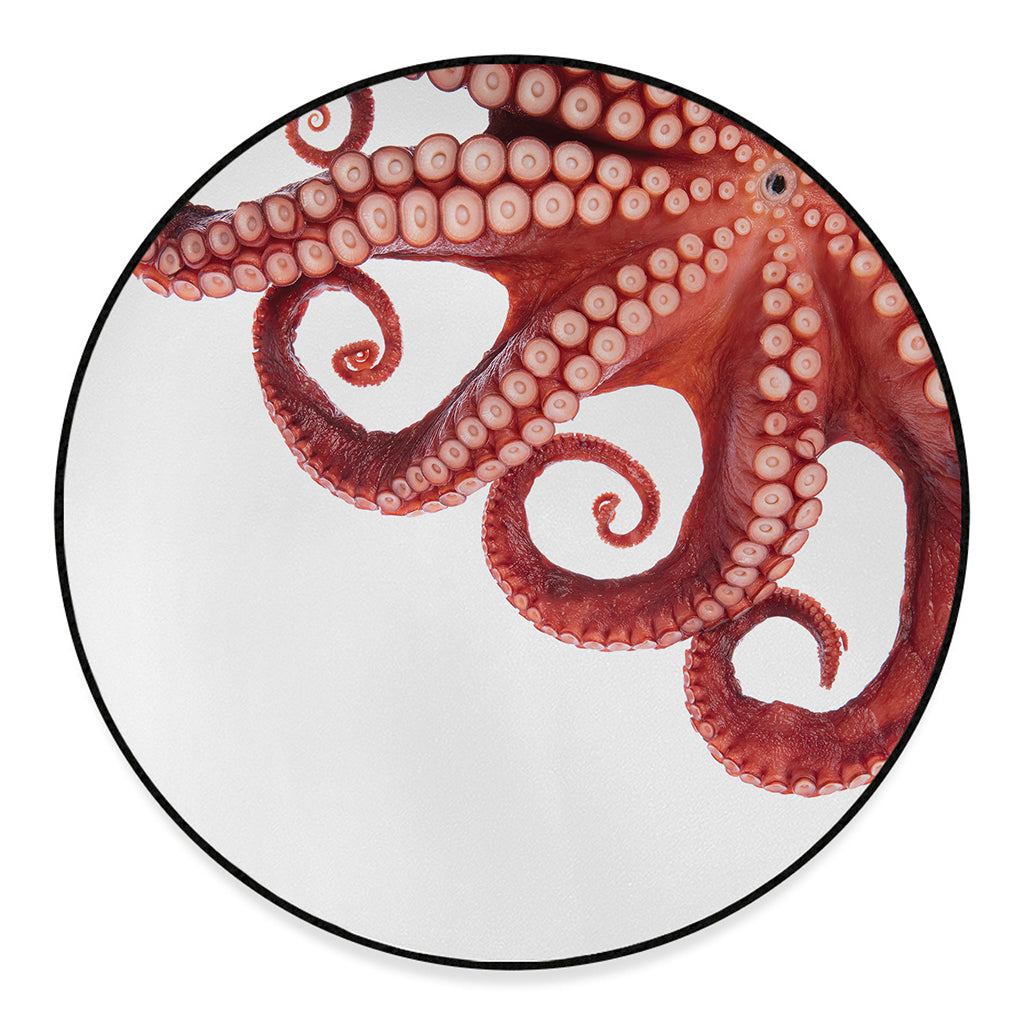 Tentacles Of Octopus Print Round Floor Mat