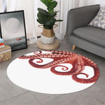 Tentacles Of Octopus Print Round Rug