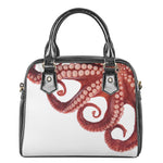 Tentacles Of Octopus Print Shoulder Handbag