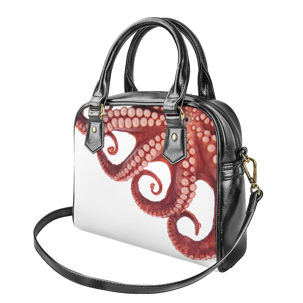 Tentacles Of Octopus Print Shoulder Handbag