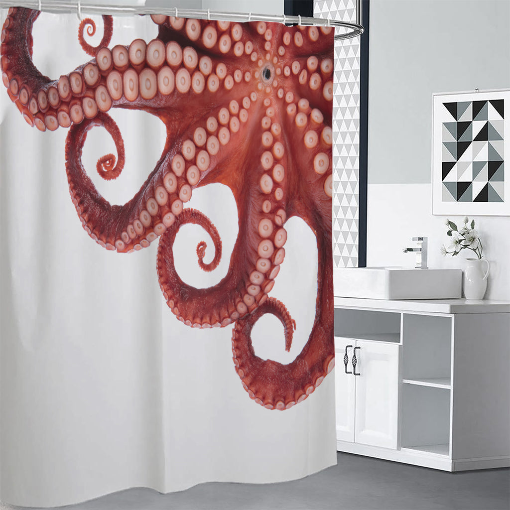 Tentacles Of Octopus Print Shower Curtain