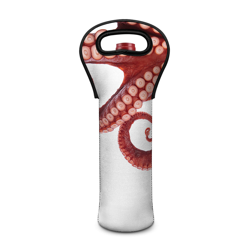 Tentacles Of Octopus Print Single Neoprene Wine Tote
