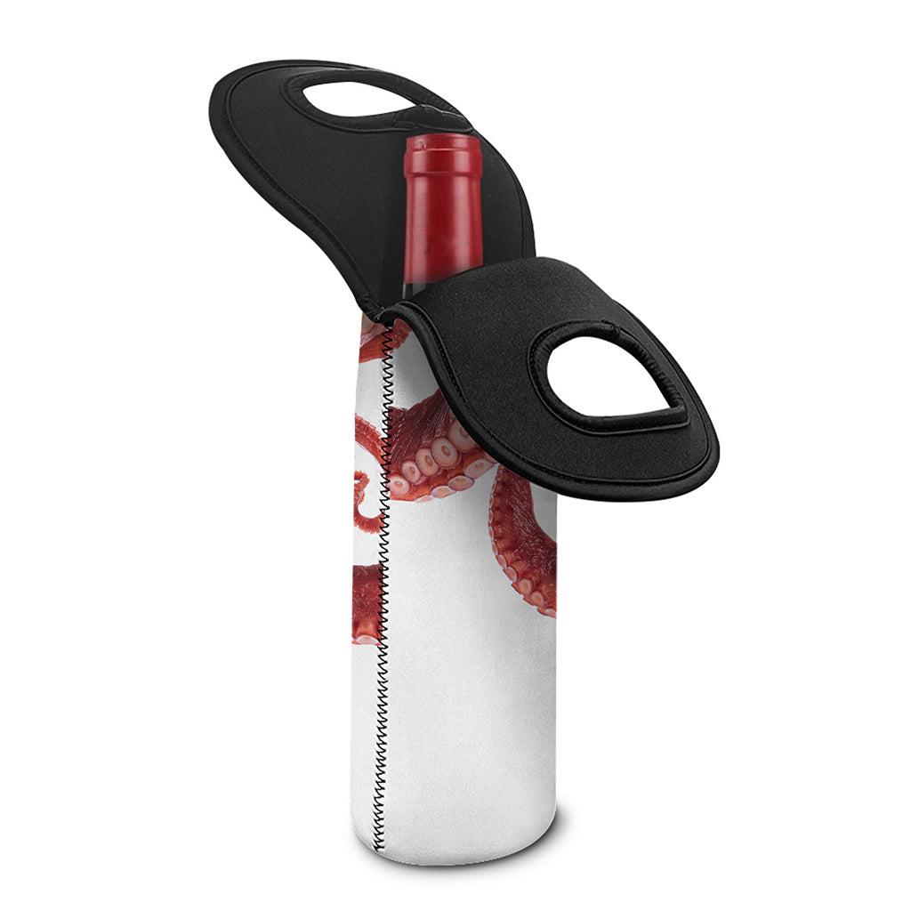 Tentacles Of Octopus Print Single Neoprene Wine Tote