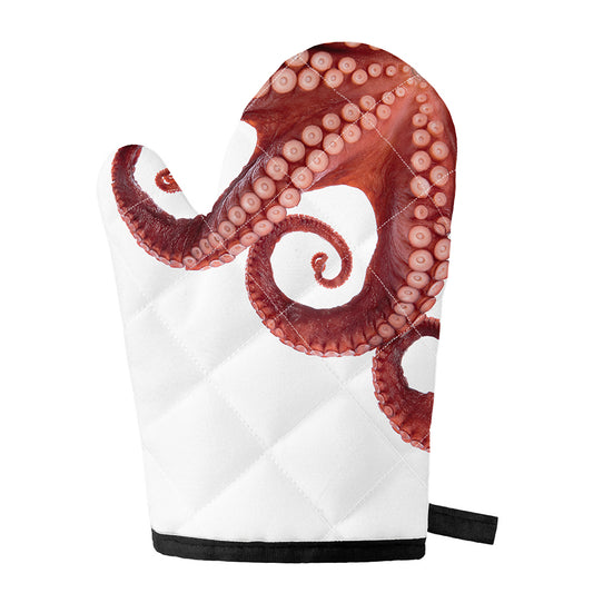 Tentacles Of Octopus Print Single Oven Mitt