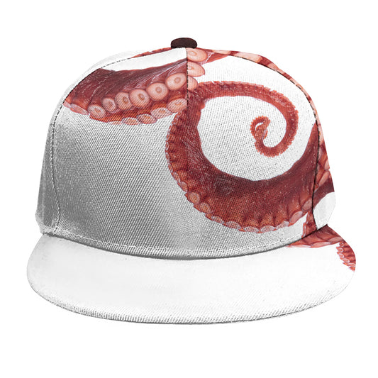 Tentacles Of Octopus Print Snapback Cap