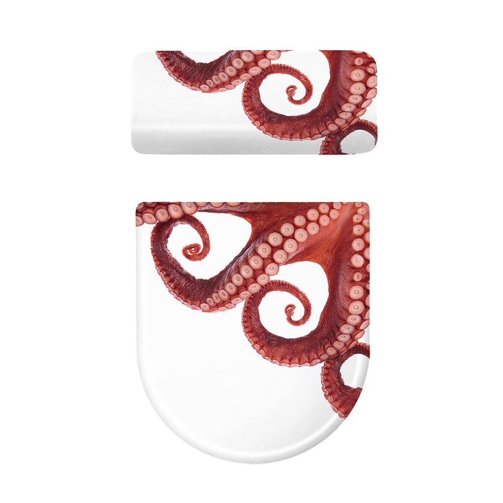 Tentacles Of Octopus Print Toilet Lid And Tank Cover Set
