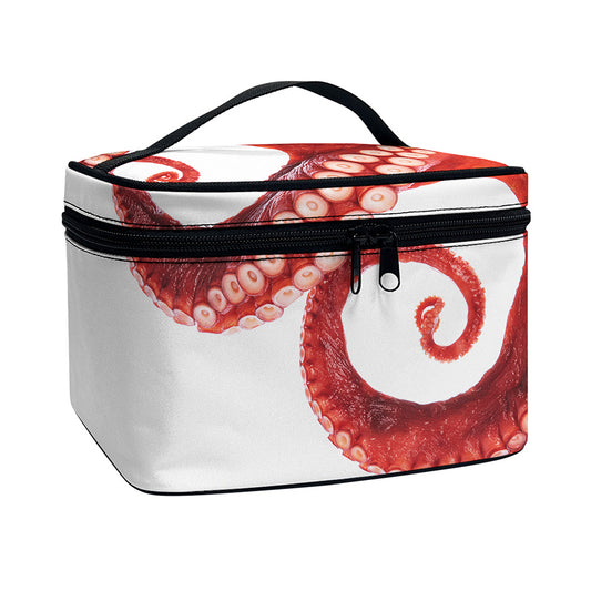 Tentacles Of Octopus Print Travel Makeup Bag