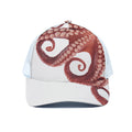 Tentacles Of Octopus Print White Mesh Trucker Hat