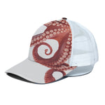 Tentacles Of Octopus Print White Mesh Trucker Cap