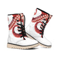 Tentacles Of Octopus Print Winter Boots