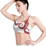 Tentacles Of Octopus Print Women's Sports Bra