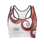 Tentacles Of Octopus Print Women's Sports Bra