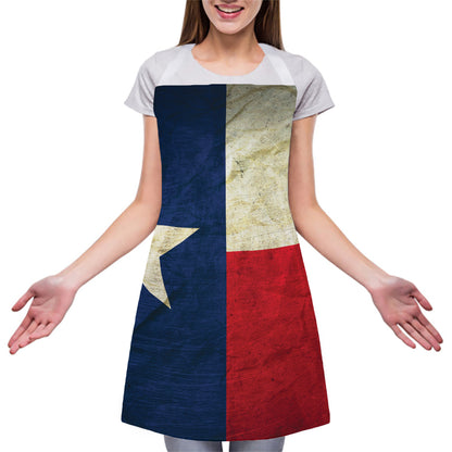 Texas Flag Print Adjustable Apron