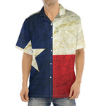 Texas Flag Print Aloha Shirt