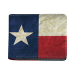 Texas Flag Print Bifold Wallet