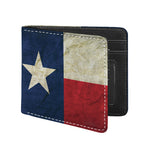 Texas Flag Print Bifold Wallet