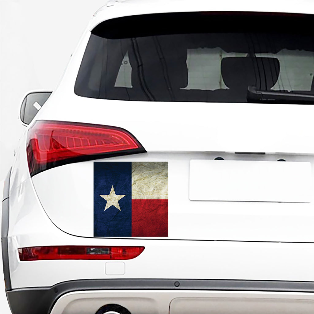 Texas Flag Print Car Sticker