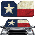 Texas Flag Print Car Windshield Sun Shade