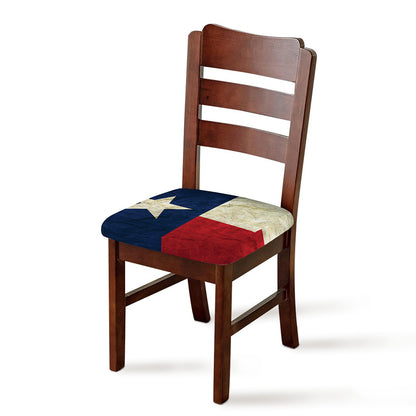 Texas Flag Print Chair Cushion Cover