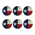 Texas Flag Print Coaster Set
