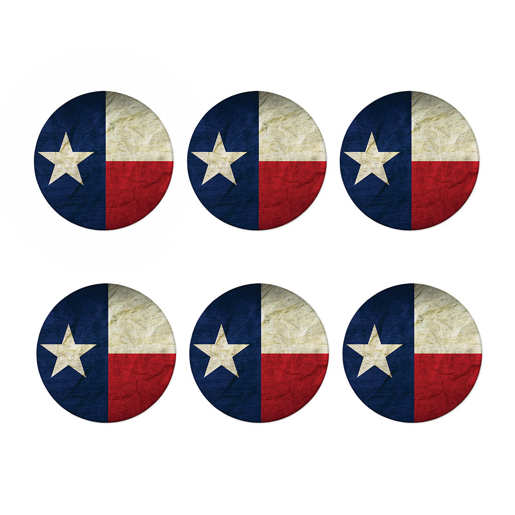 Texas Flag Print Coaster Set