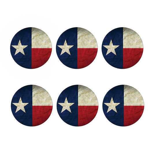 Texas Flag Print Coaster Set